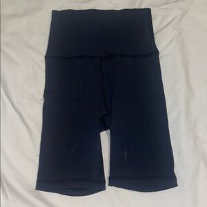 Aerie Black Ribbed Bike Shorts High-Waisted Athletic Wear